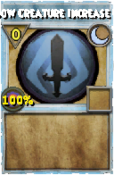 Wizard101 Moon spell card: Shadow Creature Increase Level, Spell ID 8196
