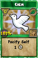 Wizard101 Life spell card: Calm, Spell ID 8215