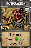 Wizard101 Death spell card: Putrefaction, Spell ID 8238