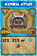 Wizard101 Ice spell card: Natural Attack, Spell ID 8247