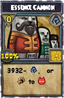 Wizard101 Shadow spell card: Essence Cannon, Spell ID 8249