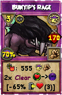 Wizard101 Storm spell card: Bunyip's Rage, Spell ID 8271