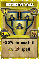 Wizard101 Myth spell card: Reflective Wall, Spell ID 8283