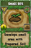 Wizard101 Gardening spell card: Small Soil, Spell ID 8337