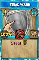 Wizard101 Ice spell card: Steal Ward, Spell ID 8339