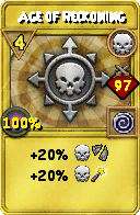 Wizard101 Death spell card: Age of Reckoning, Spell ID 8342