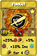Wizard101 Star spell card: Furnace, Spell ID 8359