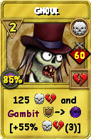 Wizard101 Death spell card: Ghoul, Spell ID 8364