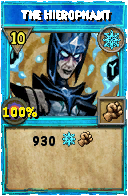 Wizard101 Ice spell card: The Hierophant, Spell ID 8378