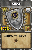 Wizard101 Death spell card: Curse, Spell ID 8390
