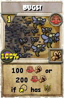 Wizard101 Balance spell card: BUGS!, Spell ID 8393