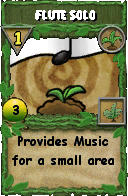 Wizard101 Gardening spell card: Flute Solo, Spell ID 8394