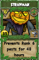 Wizard101 Gardening spell card: Strawman, Spell ID 8396