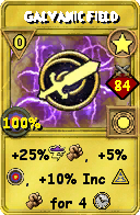 Wizard101 Star spell card: Galvanic Field, Spell ID 8417