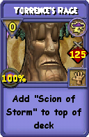 Wizard101 Storm spell card: Torrence's Rage, Spell ID 8426