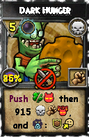 Wizard101 Death spell card: Dark Hunger, Spell ID 8430