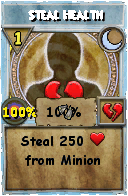 Wizard101 Moon spell card: Steal Health, Spell ID 8477
