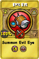 Wizard101 Myth spell card: Evil Eye, Spell ID 8502