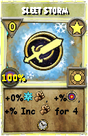 Wizard101 Star spell card: Sleet Storm, Spell ID 8506