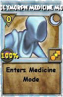 Wizard101 Moon spell card: Polymorph Medicine Mode, Spell ID 8518
