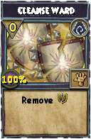 Wizard101 Shadow spell card: Cleanse Ward, Spell ID 8530