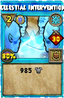 Wizard101 Ice spell card: Celestial Intervention, Spell ID 8535