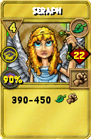 Wizard101 Life spell card: Seraph, Spell ID 8559