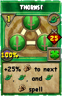 Wizard101 Life spell card: Thorns!, Spell ID 8565