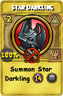 Wizard101 Myth spell card: Star Darkling, Spell ID 8566