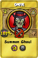 Wizard101 Myth spell card: Ghoul, Spell ID 8580