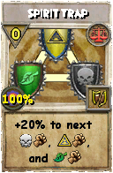 Wizard101 Balance spell card: Spirit Trap, Spell ID 8608
