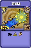 Wizard101 Myth spell card: Strike, Spell ID 8620