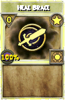 Wizard101 Star spell card: Heal Brace, Spell ID 8642