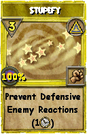 Wizard101 Myth spell card: Stupefy, Spell ID 8663