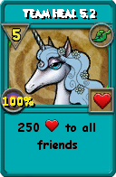 Wizard101 Life spell card: Team Heal 5.2, Spell ID 8677