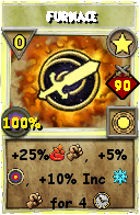 Wizard101 Star spell card: Furnace, Spell ID 8685