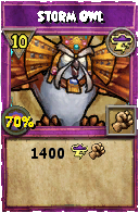 Wizard101 Storm spell card: Storm Owl, Spell ID 8706