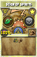 Wizard101 Star spell card: Scion of Spirits, Spell ID 8748