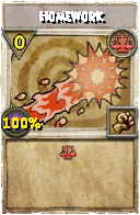 Wizard101 Balance spell card: Homework, Spell ID 8774
