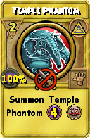 Wizard101 Myth spell card: Temple Phantom, Spell ID 8817