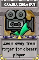 Wizard101 School 16 spell card: Camera Zoom Out, Spell ID 8835