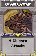 Wizard101 School 16 spell card: Chimera Attack, Spell ID 8855