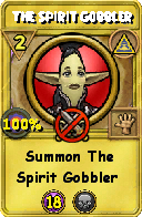 Wizard101 Myth spell card: The Spirit Gobbler, Spell ID 8862