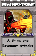 Wizard101 School 16 spell card: Brimstone Revenant, Spell ID 8865
