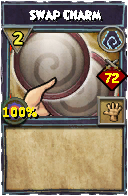 Wizard101 Shadow spell card: Swap Charm, Spell ID 8897