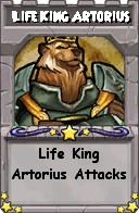 Wizard101 School 16 spell card: Life King Artorius, Spell ID 8903