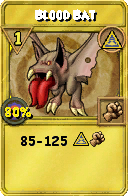 Wizard101 Myth spell card: Blood Bat, Spell ID 8913