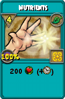 Wizard101 Life spell card: Nutrients, Spell ID 8938