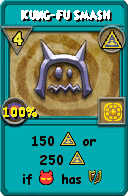Wizard101 Myth spell card: Kung-Fu Smash, Spell ID 8941