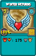 Wizard101 Ice spell card: Winter Returns, Spell ID 8951